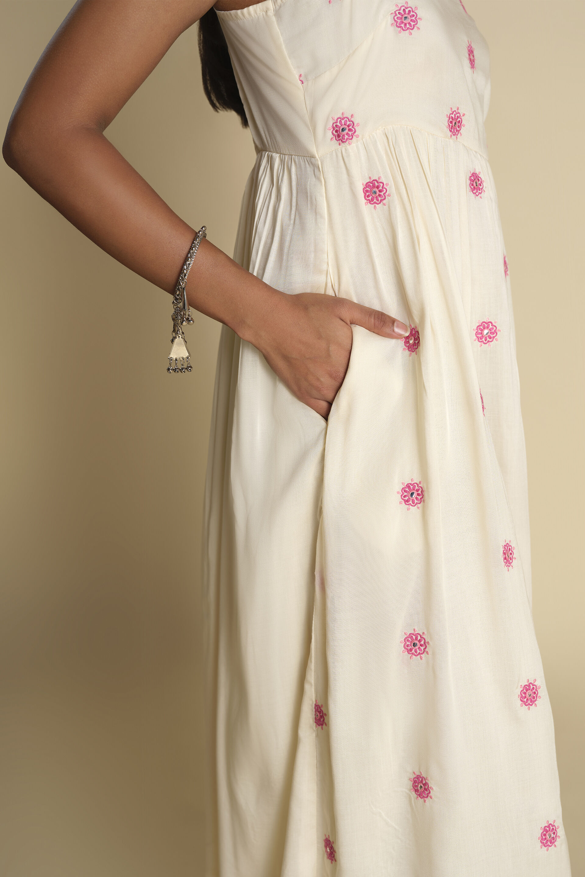 Dil Jhoom Dress, Off White, image 8